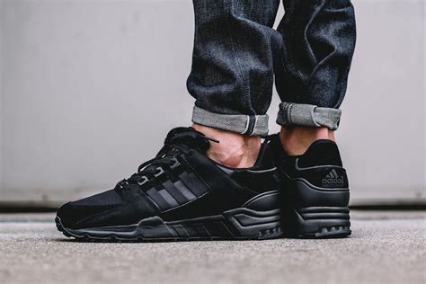 adidas eqt support 93/17 triple black|adidas originals eqt support.